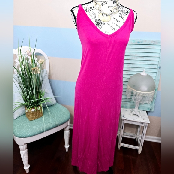 A New Day Pink Midi Slip Dress - Picture 5 of 10
